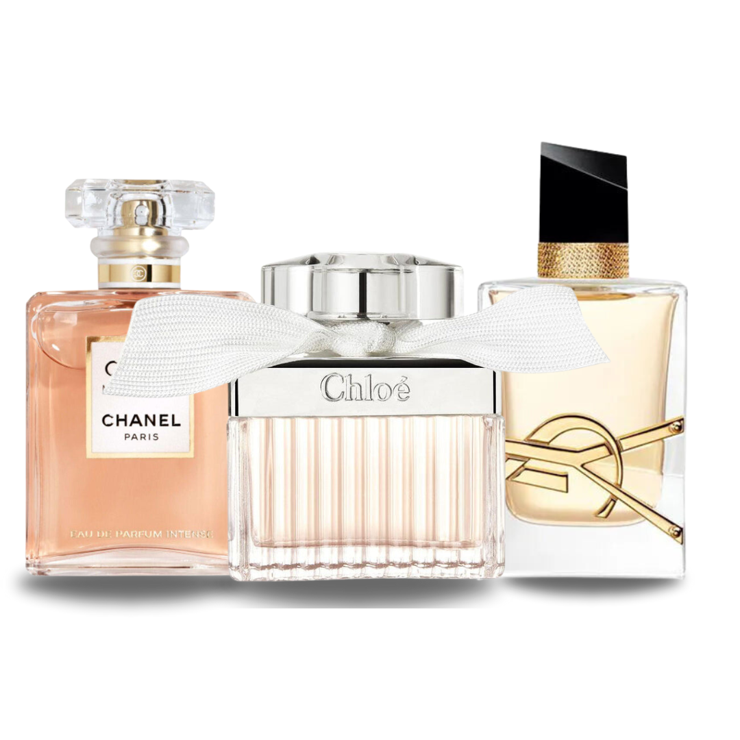 Combo van 3 Geuren - Coco Mademoiselle van Chanel, Libre van Yves Saint Laurent en Chloé Signature [100 ml elk]